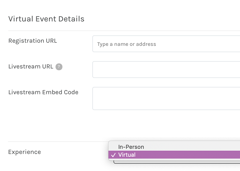 Virtual Event Experience